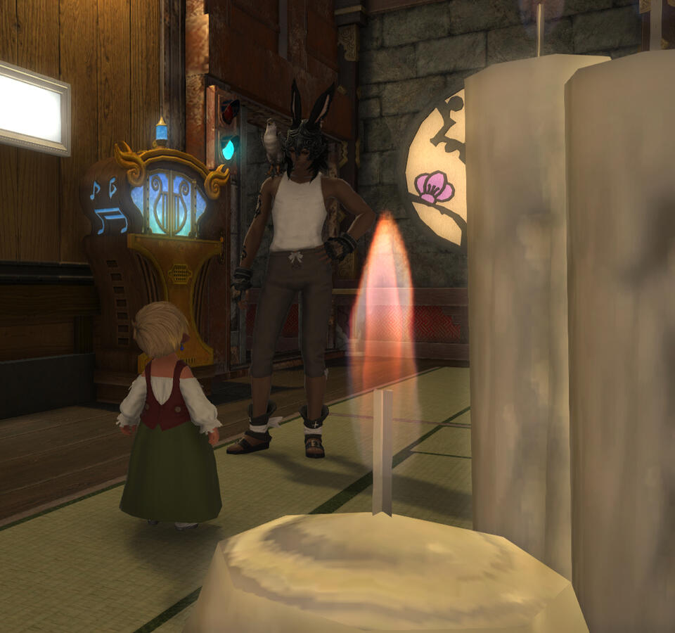 Just finished delivering a parcel to Kiladus Dayfield. And this candle flame was...calling to me